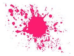 pink splash on the white background