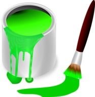 Bucket Color Green Brush Painting Paint Tool
