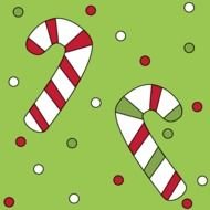 Christmas Candy Cane Background