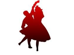 Dancing Couple Red To Black At Clkercom Vector Clip