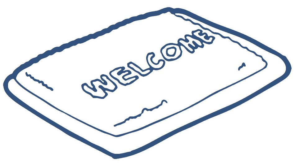 welcom text drawing