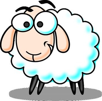 Funny Sheep At Clkercom Vector Online Royalty N2