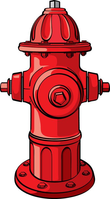 red fire hydrant for rescuers