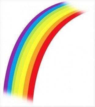 Rainbow With Hearts Pixabay Public Domain Graphic
