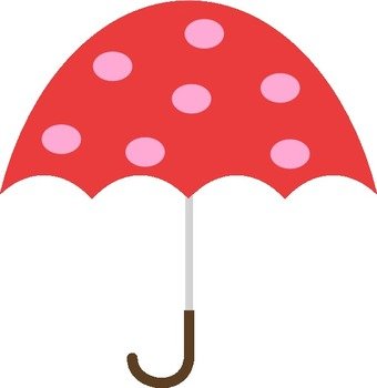 Polka Dot Umbrella At Clkercom Vector Online