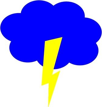 Lightning Cloud At Clkercom Vector Online