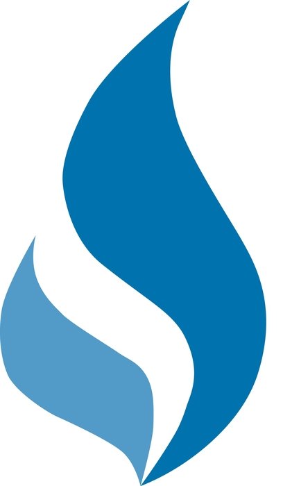 Blue Flame Logo drawing