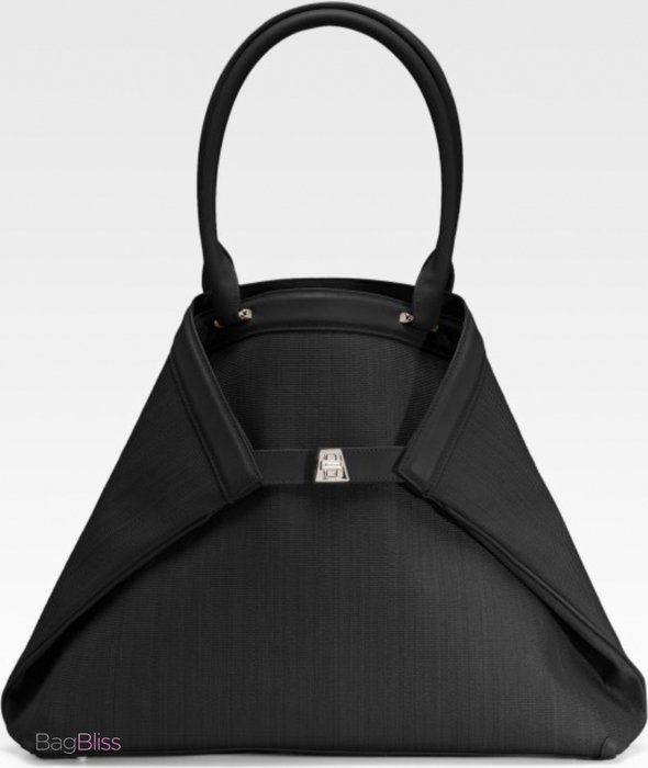 black bag on a white background