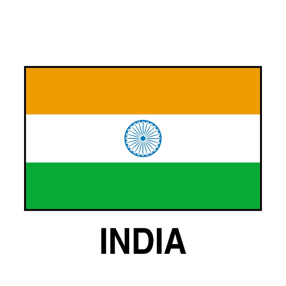 Clipart of the India flag