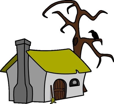 Vector Witch Cottage Clip Art 107194 Hightpng