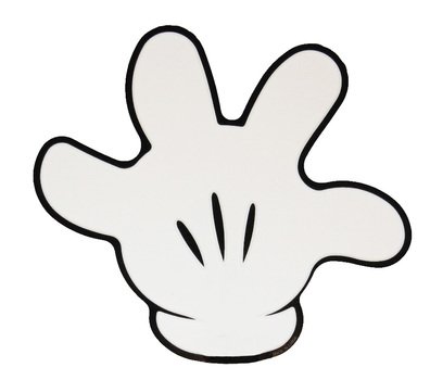 gloved hand