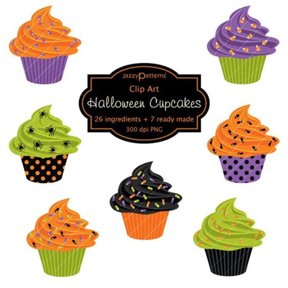 Halloween Cupcakes Ca015 By Jazzypatterns On Etsy