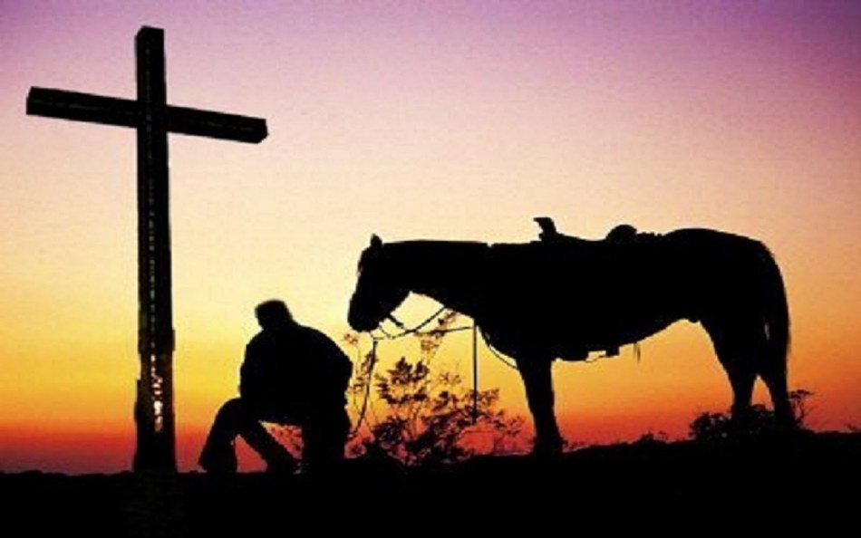 Photo of The Old Cowboy and his horse