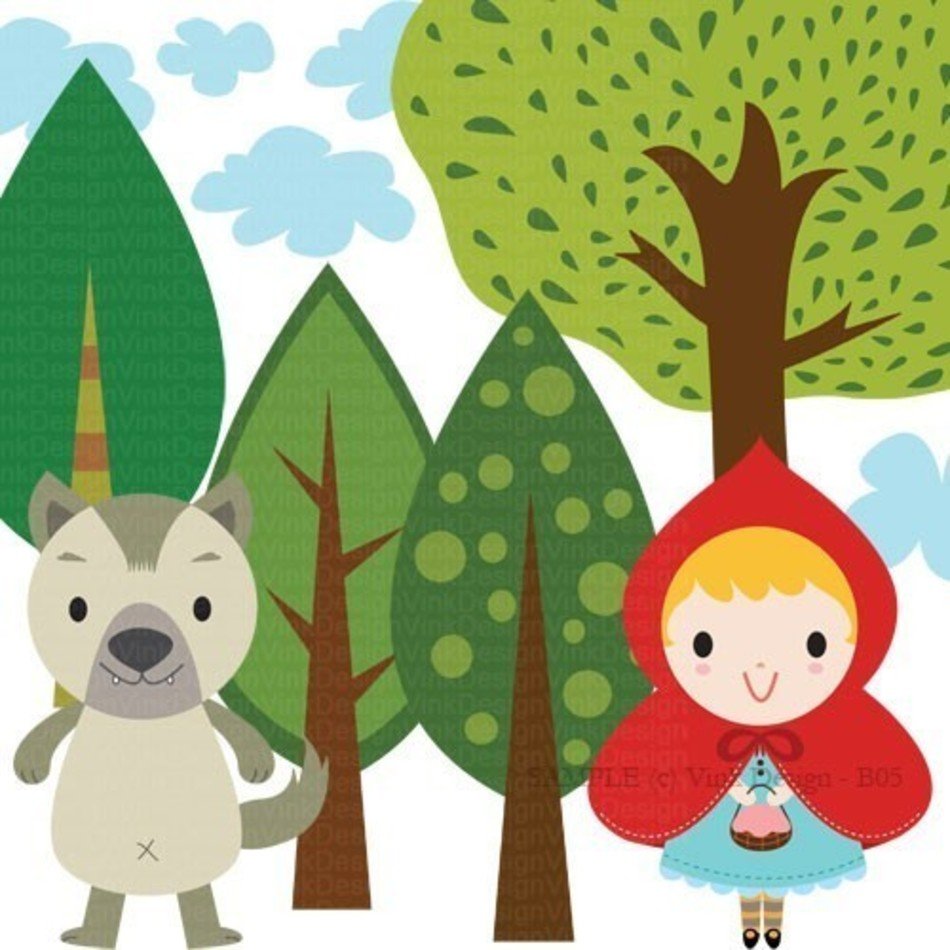 Little Red Riding Hood Set B05 By Lovinkday On Etsy