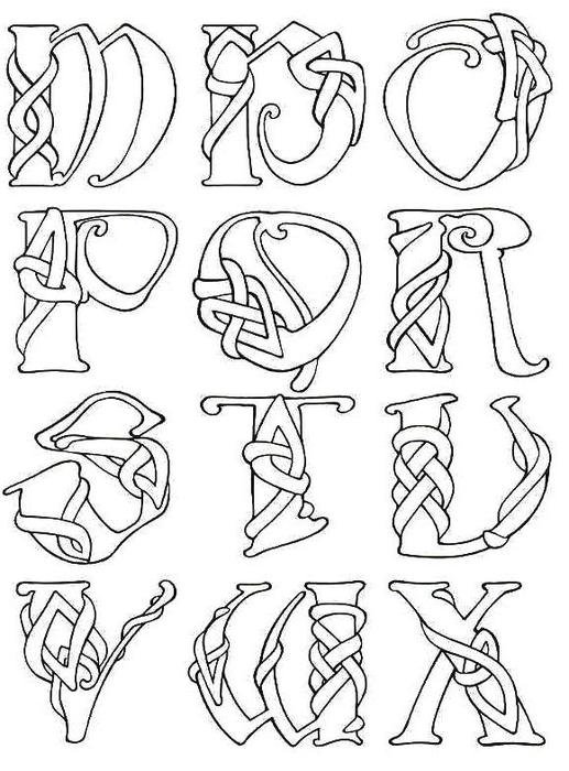 Celtic Alphabet Letters Posted On Tuesday July 23rd 2013 At 1008 Pm