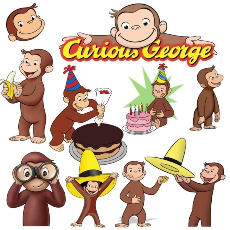 Curious George Png Digital Scrapbook Wwwmyfuninvitecom