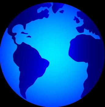 Shiny Blue Planet Earth Free