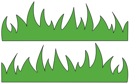 Cartoon Grass drawing