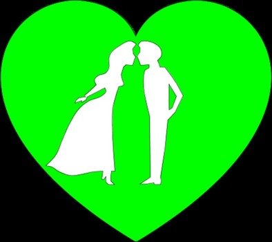 Couple In Heart Vector