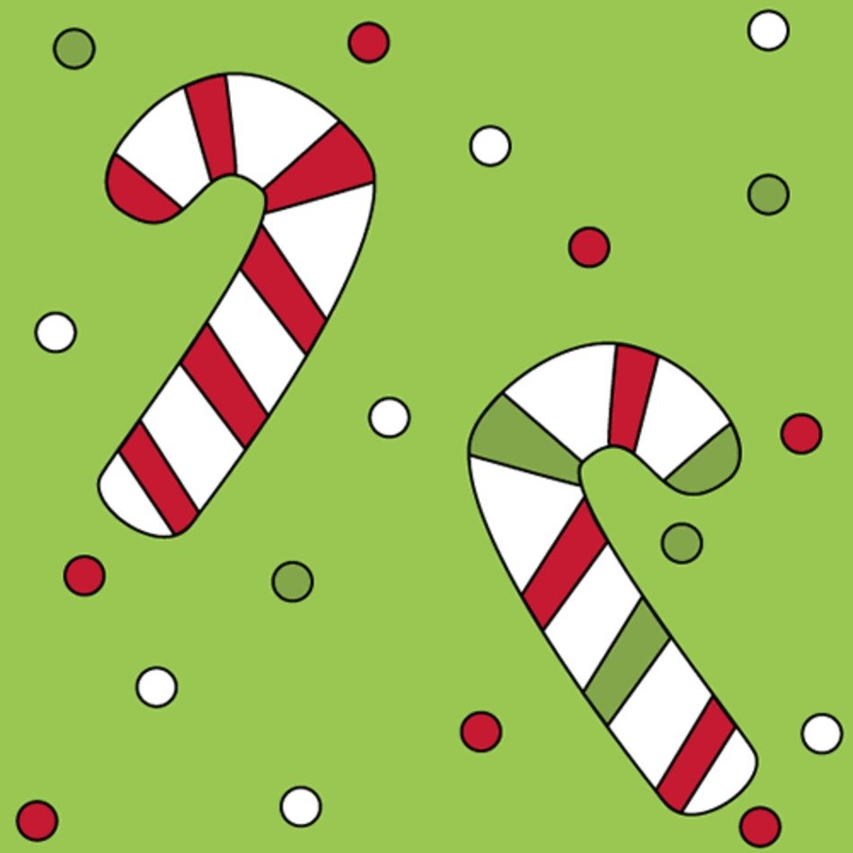 Christmas Candy Cane Background