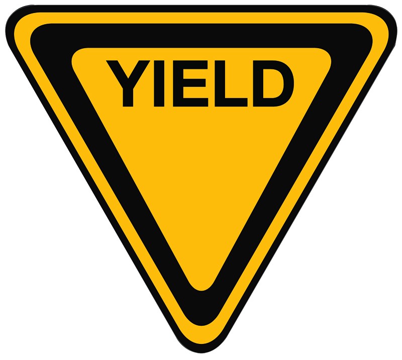 Yield Sign Triangle Drawing Free Image