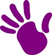 Purple Hand At Clkercom Vector Online Royalty