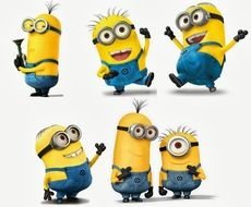 minions on a white background