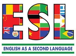 drawing of flag printed esl logo