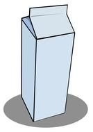 Cartoon Milk Gallon drawing