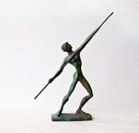 Thrower Bronze Athlete Ancient Greece Olympic Games Spear