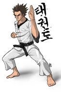 Taekwondo drawing