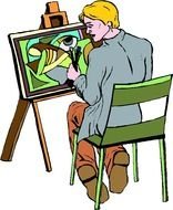 Artist Painting Panda Free Images
