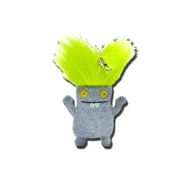 Bad Hair Day Babo Lime Green 4 Inch Plush Keychain Backpack Clip