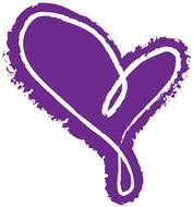 purple heart as a graphic image