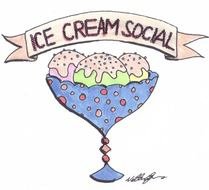 Ice Cream Social drawing