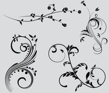 250 Free Vintage Graphics Flourish Vector Ornaments Tuts Design