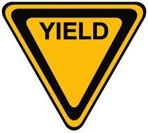 Yield Sign Triangle drawing