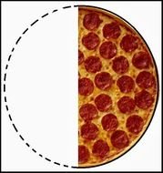 There Is 50 Of Pizza Cut Into Fractions Frees All N3
