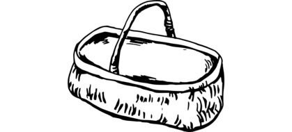 Clipart of Empty Basket