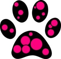 Paw With Dots At Clkercom Vector Online Royalty