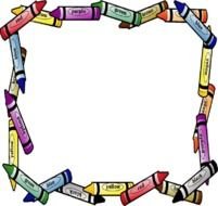 Crayons Border drawing