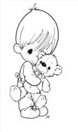 Baby Boy Coloring Pages drawing