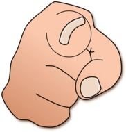 Finger Pointing At Clkercom Vector Online