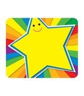 yellow star on a colored background