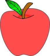 Cute Apple Vector Clip