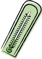 green thermometer