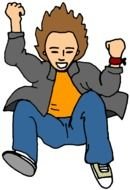 clipart of a boy in a jump