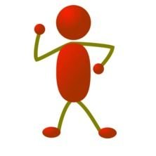 Stick Man Figure Dancing drawing