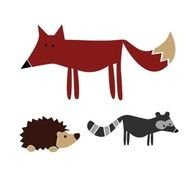 Woodland Creatures Vinyl Decal