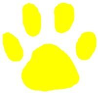 Tiger Paw Yellow At Clkercom Vector Online